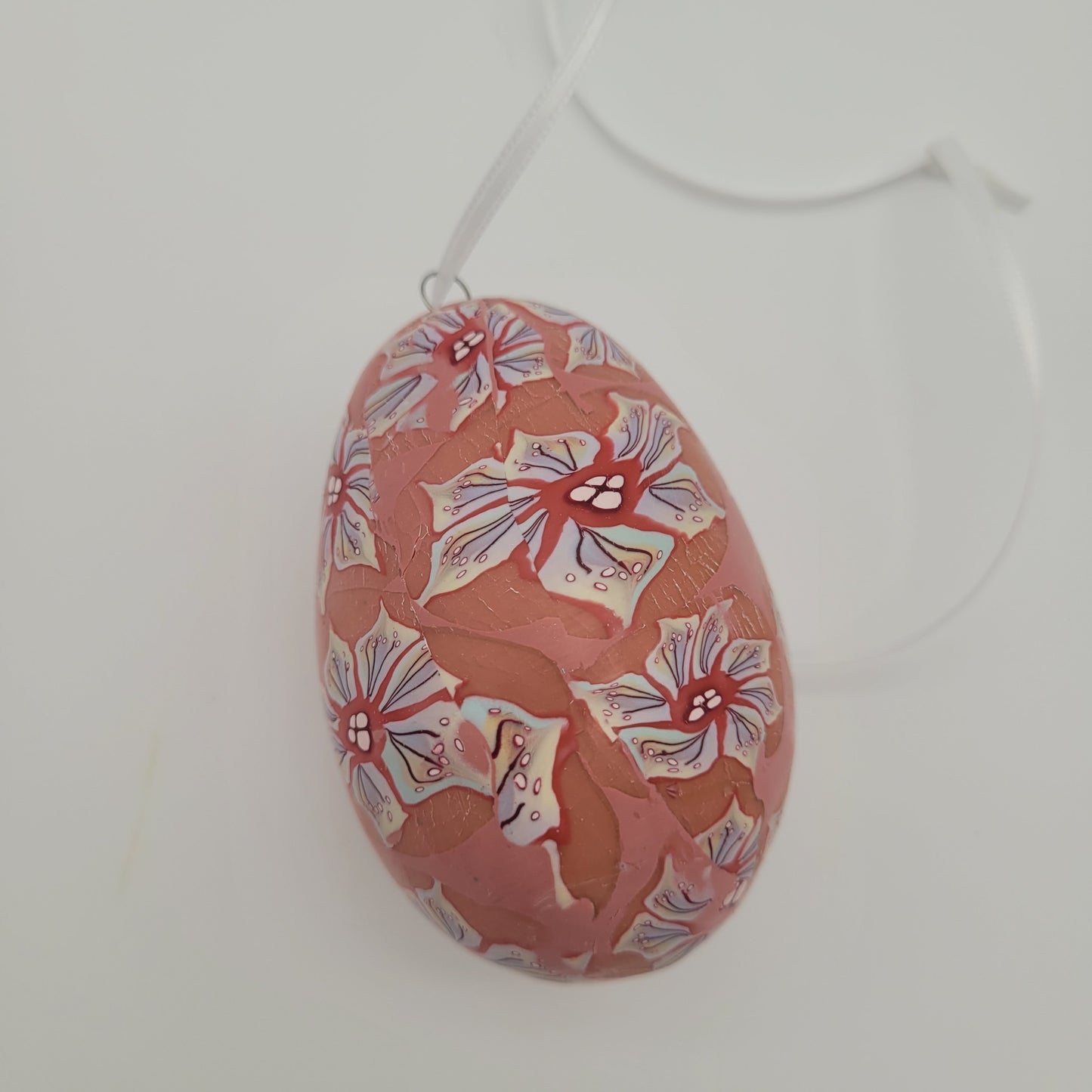 Osterei Blume braun