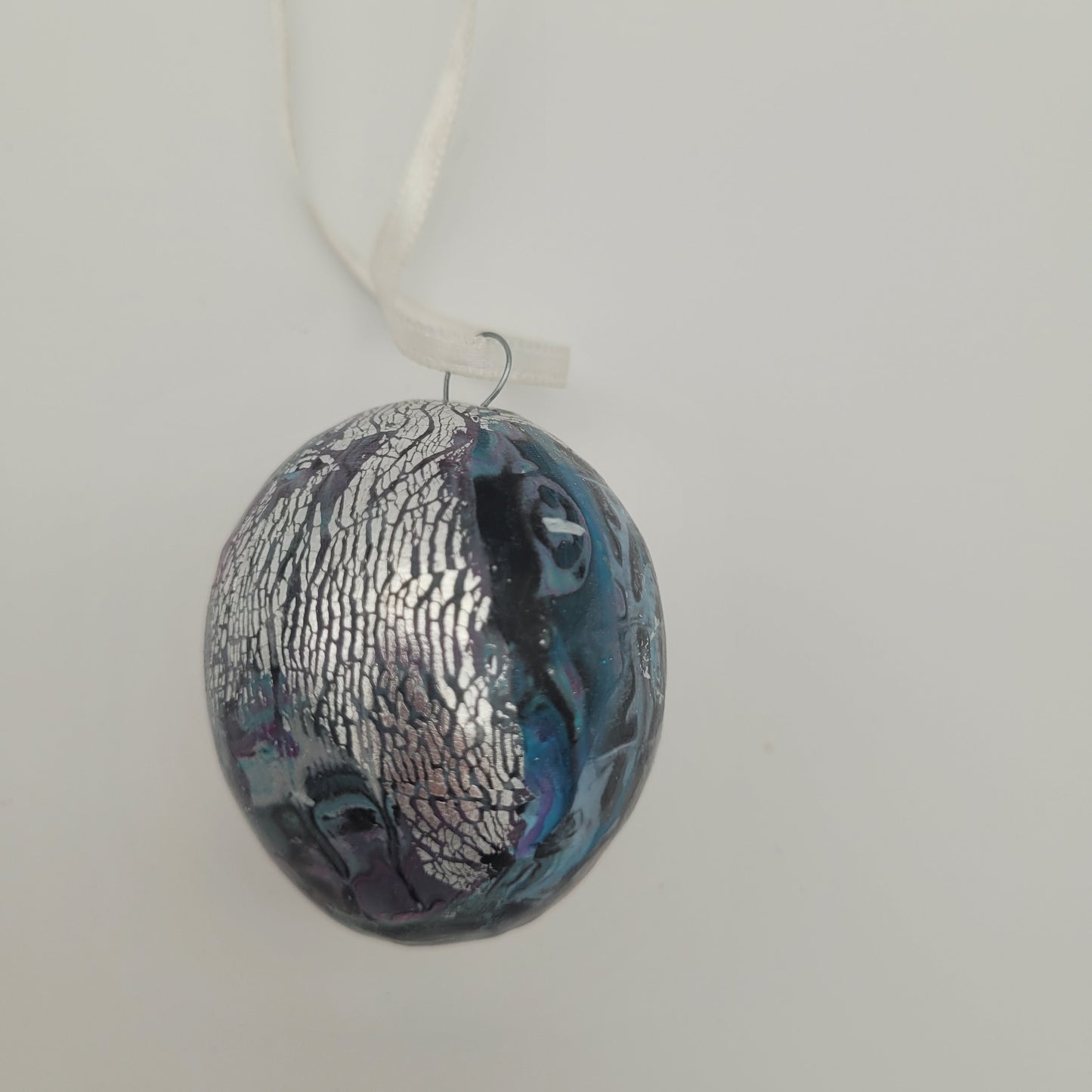 Osterei Silber