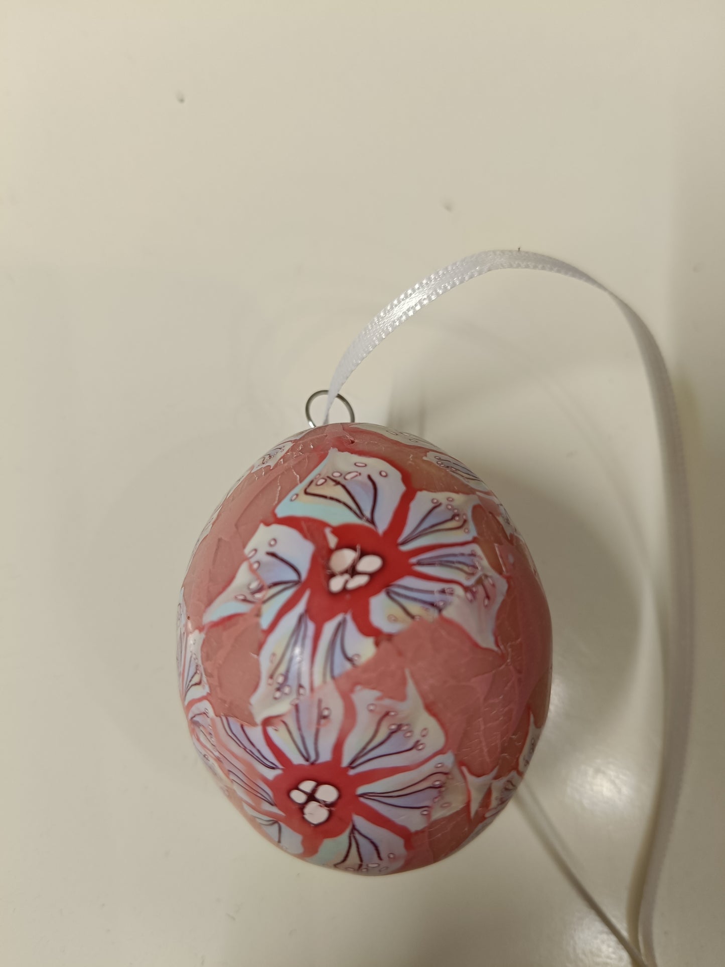 Osterei Blume braun