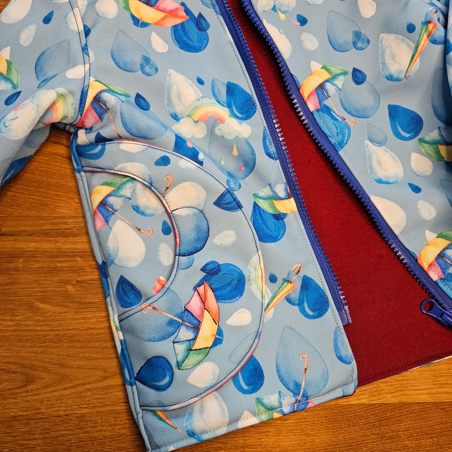 Regenjacke gefüttert unisex Gr. 92/98