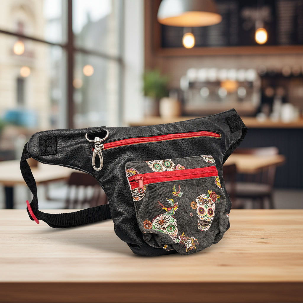 Hüfttasche, Bauchtasche "Totenkopf"