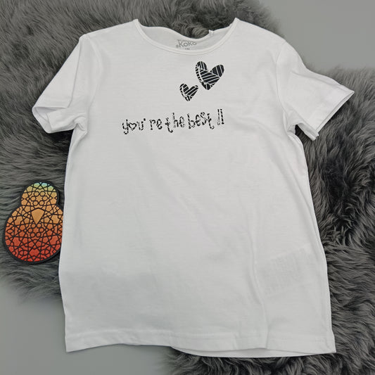 T-Shirt Gr. 128 "You're the best"