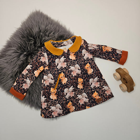 Kleid "Häschenliebe" Gr. 74/80