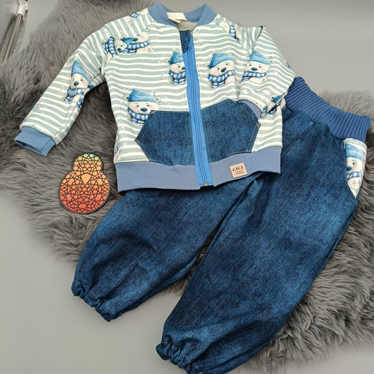 Set "Eisbär" Gr. 92/98