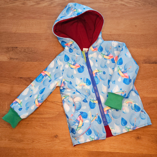 Regenjacke "Plitschplatsch" gefüttert unisex Gr. 92/98