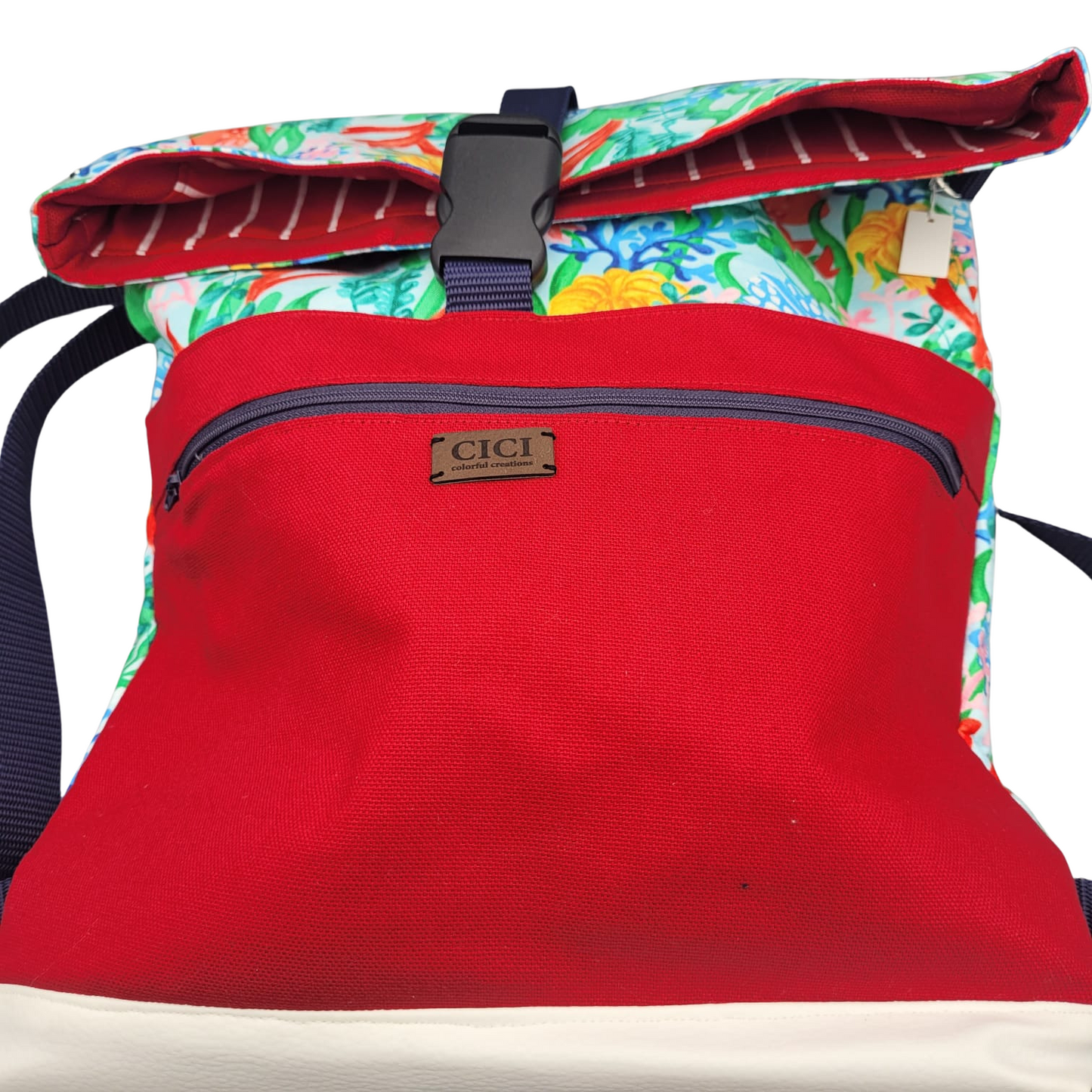 Foldover Rucksack Floral